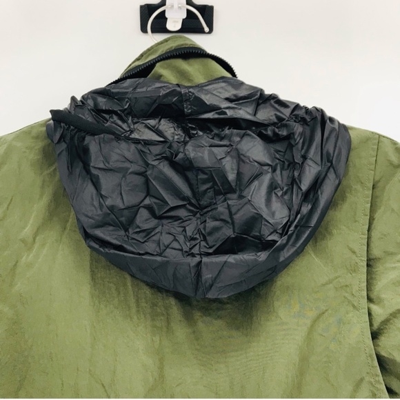 J Lindeberg Farren Nickel Memo Military Jacket Nylon Olive Green Size Small - Picture 7 of 9